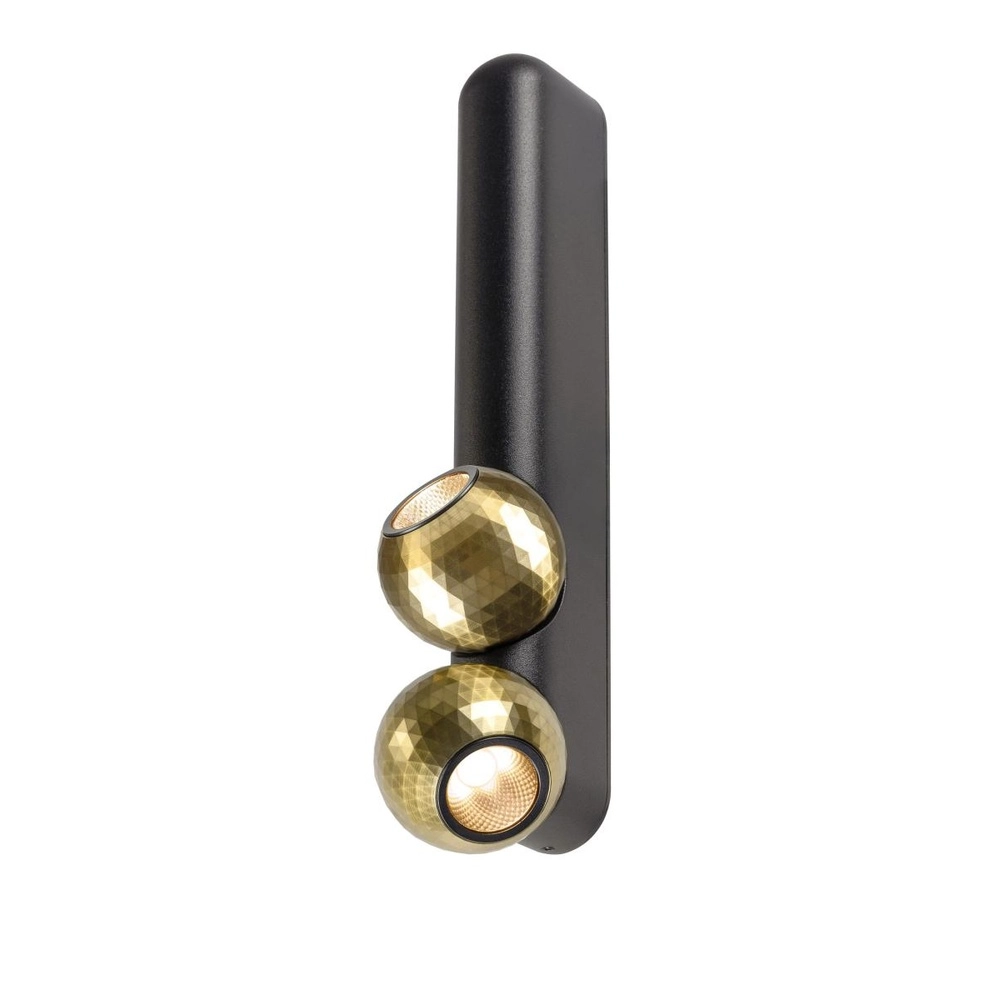 Ceiling lamp Dysko Black with Gold Double SLV 4024163317184