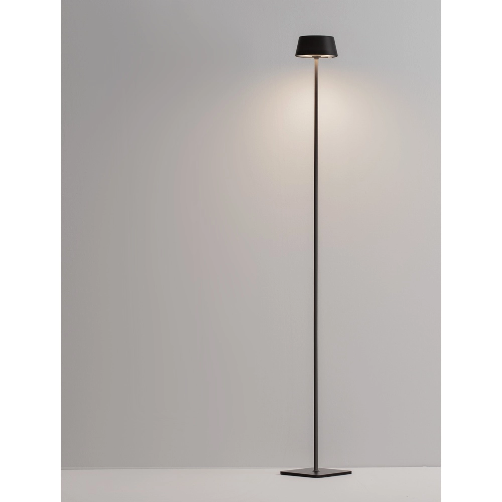 Rechargeable floor lamp Persea anthracite
