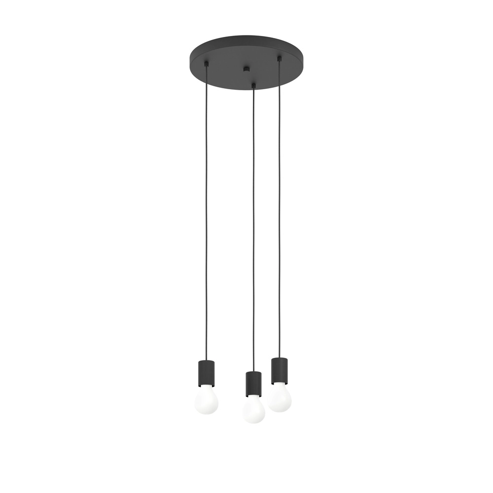 3-light pendant Nogalte Black