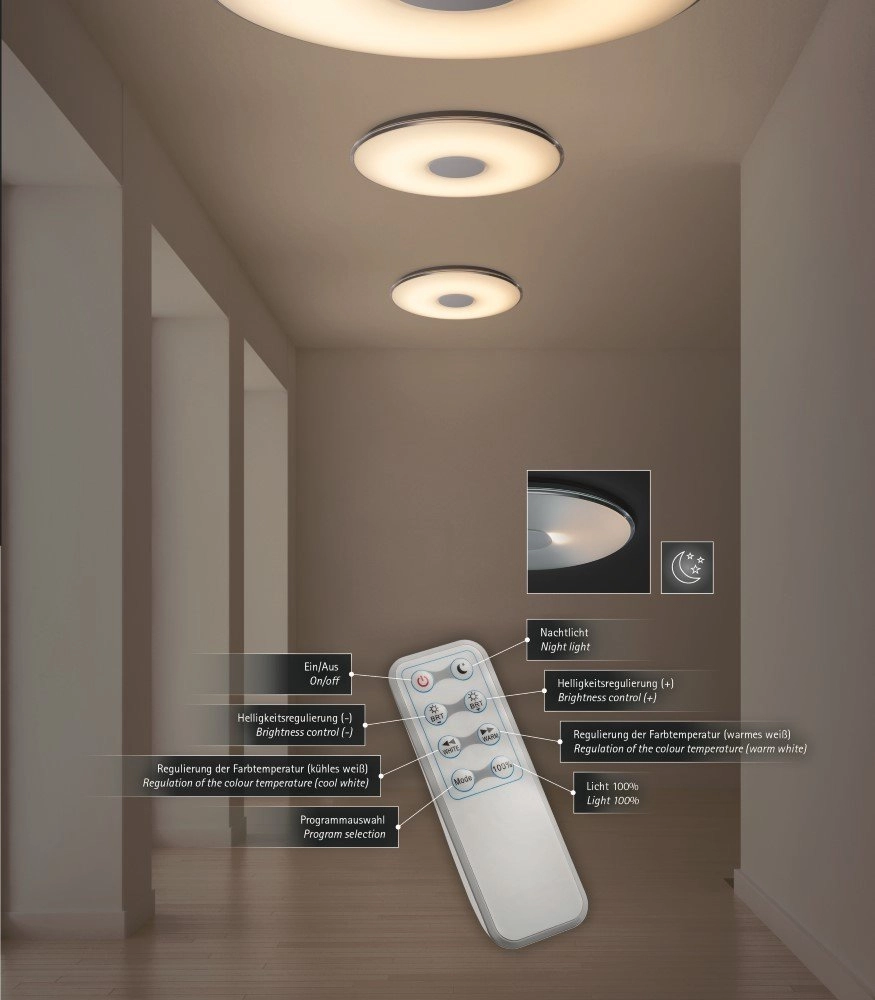 LED flush ceiling light Tokyo Trio 4017807272307