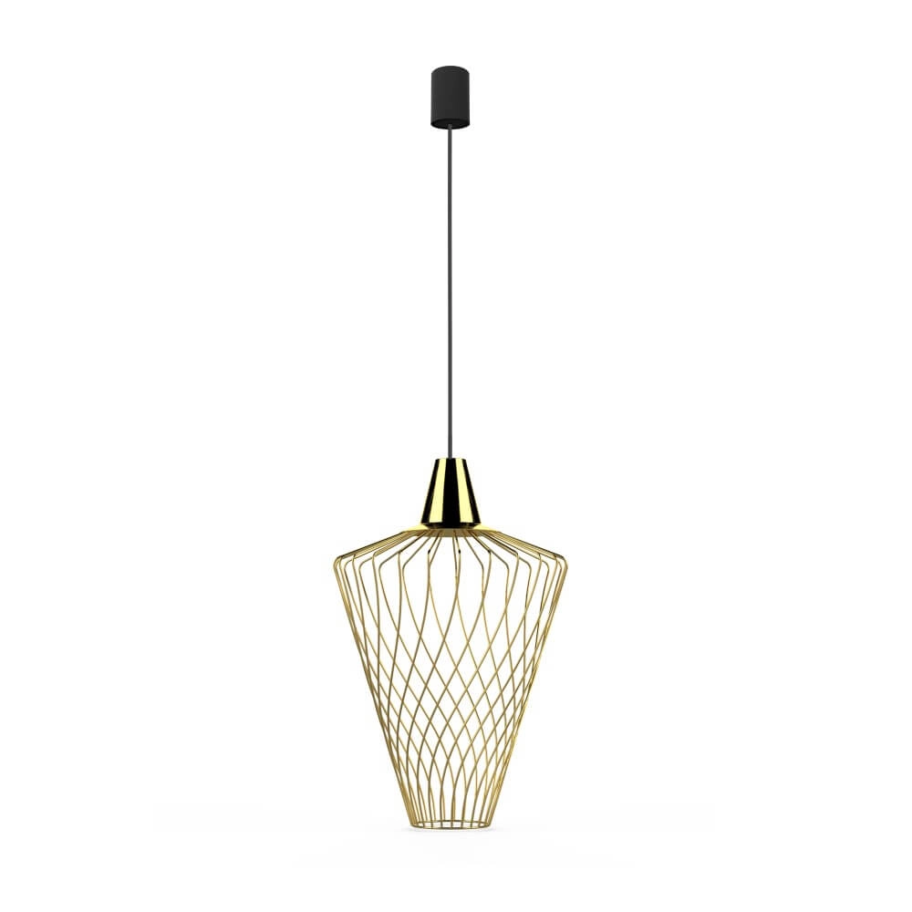Ø 30cm wire lamp Wave gold Lyora 5903139885799