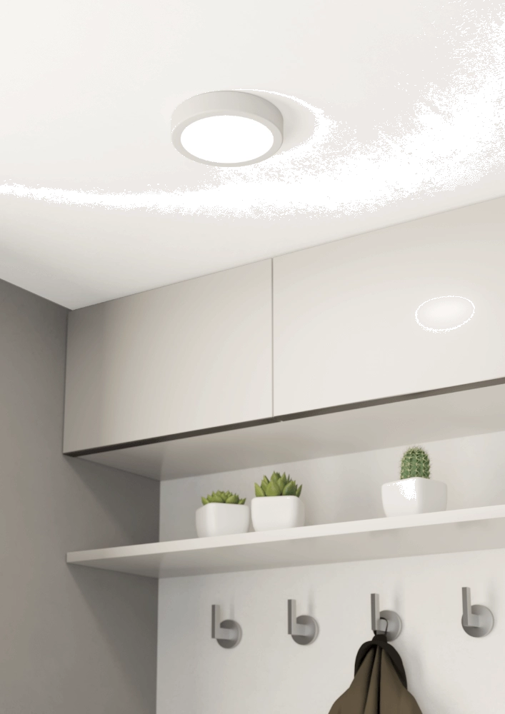 Bathroom lamp Fueva 5 IP44 - White - Ø 16cm Eglo 9008606245222