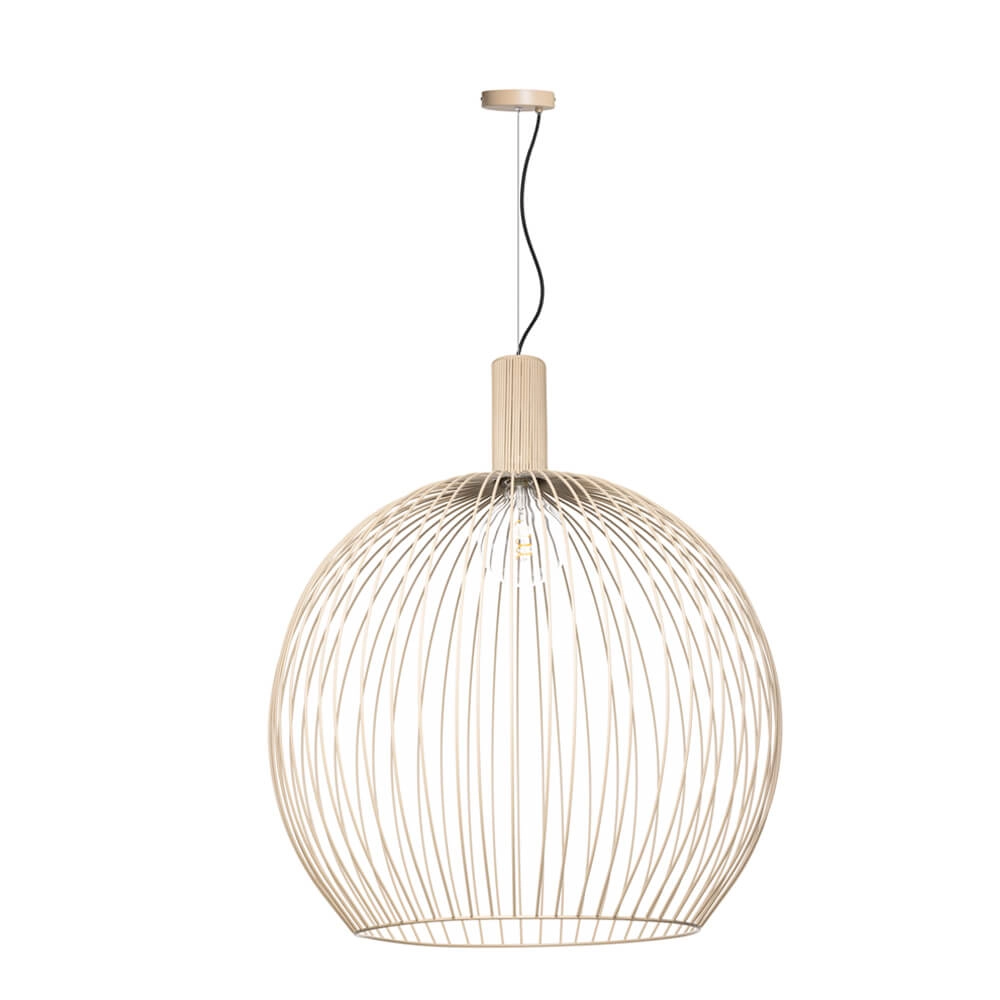 Sand-colored hanging lamp Wire Sand Ø 70cm