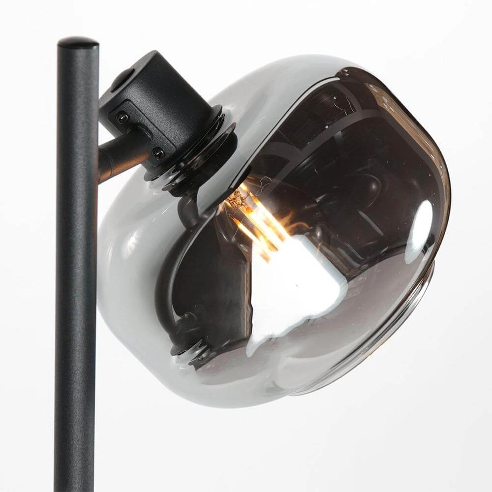 Black floor lamp Tenebris 2-light Steinhauer 8712746178159