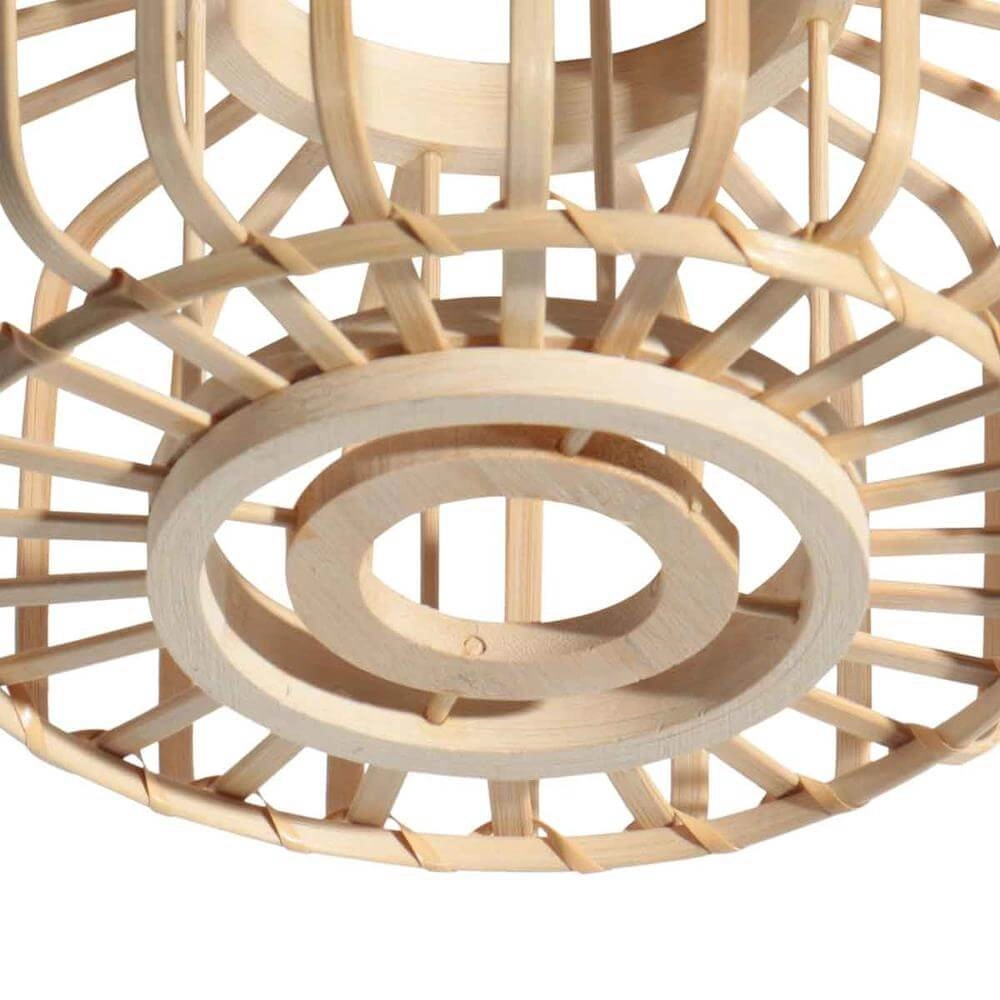 Bamboo floor lamp Sparkled Light with black Steinhauer 8712746176803