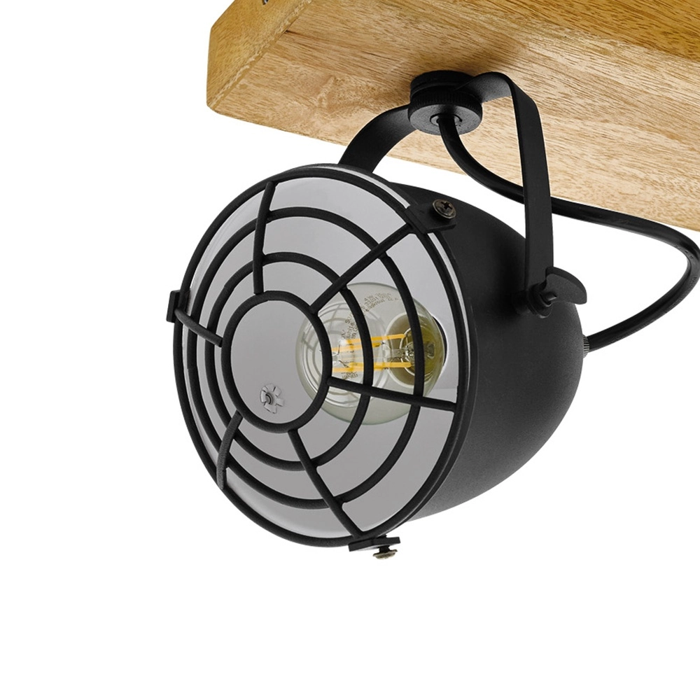 Ceiling lamp Gatebeck wood 3-light Eglo 9002759490782