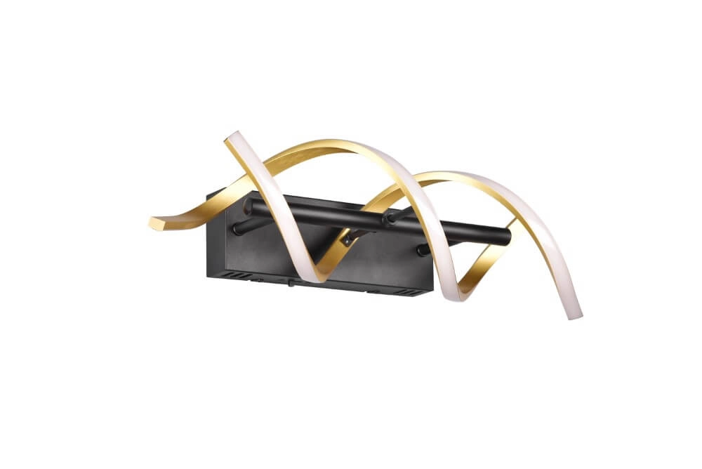 Design wall lamp Sequence black with gold Trio 4017807541861
