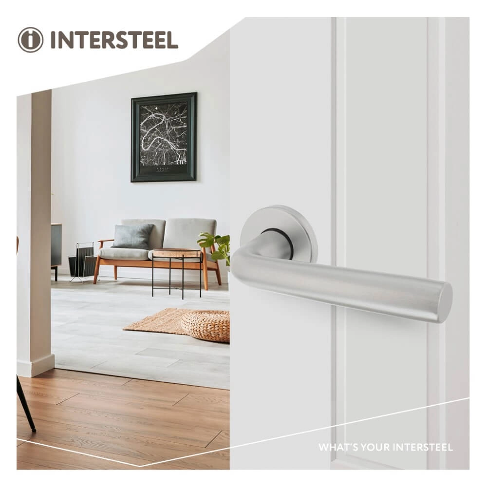 Door handle Conisch round aluminium Intersteel 8714186068540