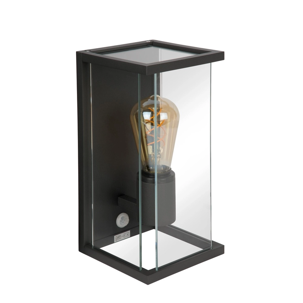 Sleek wall lamp Claire with sensor anthracite