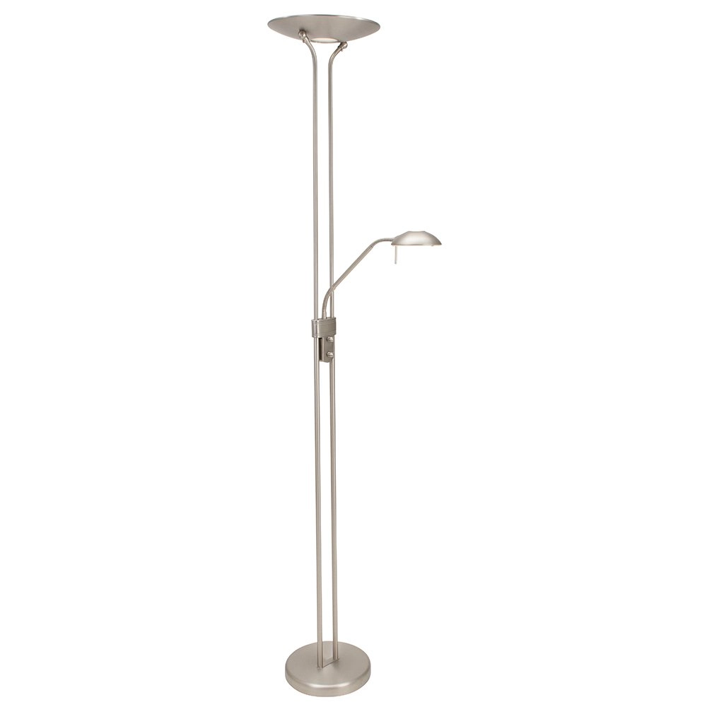 Floor lamp Mexlite Up 180cm - 3000K Metallic Grey
