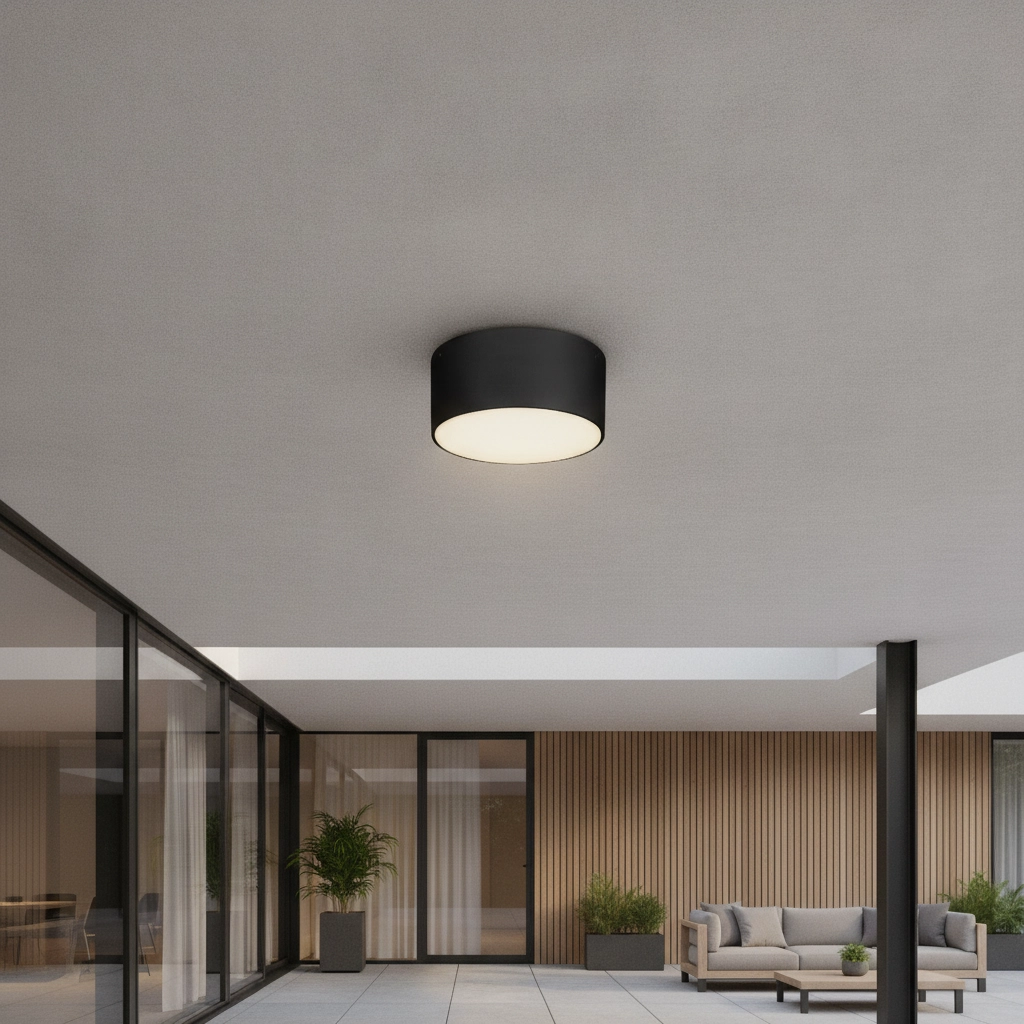 Round ceiling lamp Judi Ø 12cm anthracite