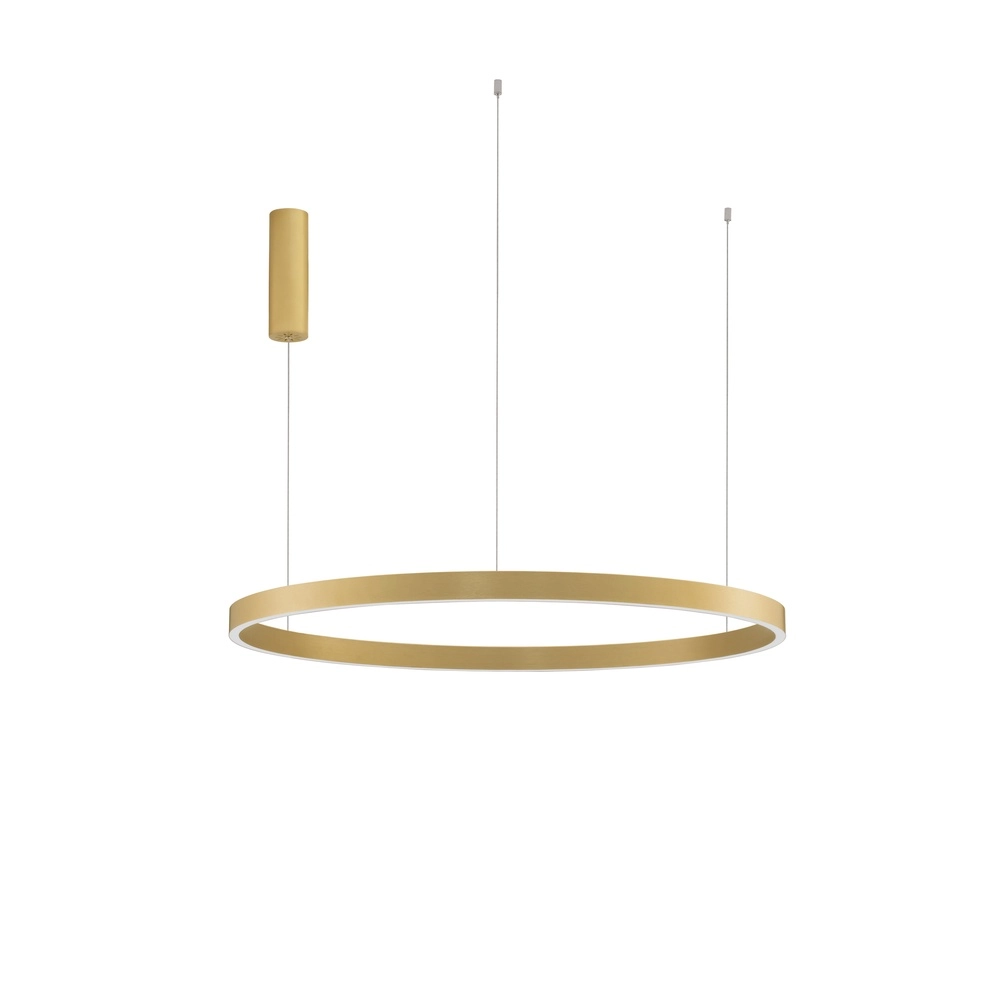 Golden pendant lamp Elowen design Ø 98cm