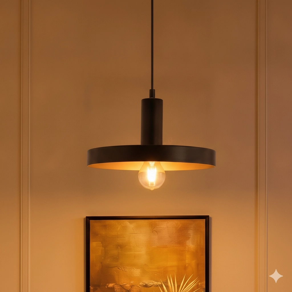 Design pendant lamp Garni Single Black