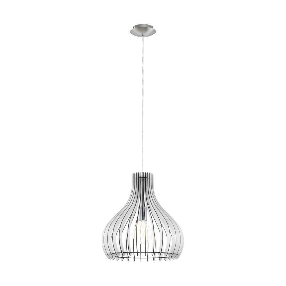 Pendant lamp Tindori 38cm white wood Eglo 9002759962579