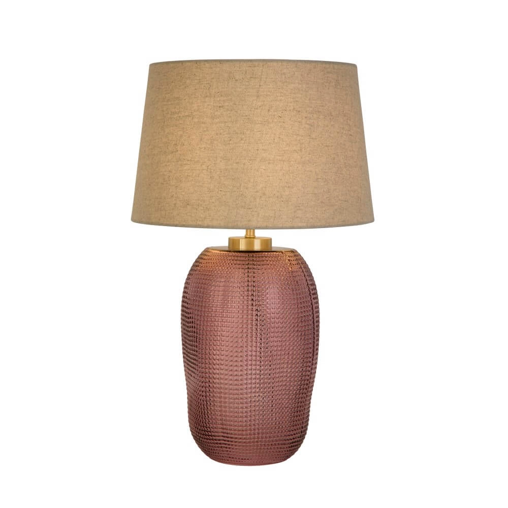 Table lamp Amethyst pink glass