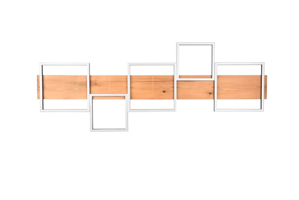 Wooden LED ceiling lamp Harper 5-light Trio 4017807524987