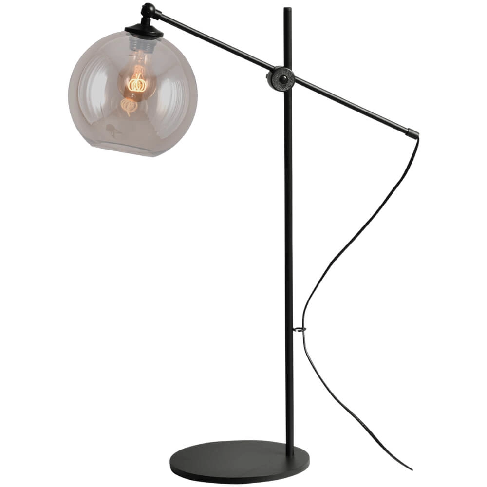 Desk lamp Bella 2 with Ø 20cm gold glass