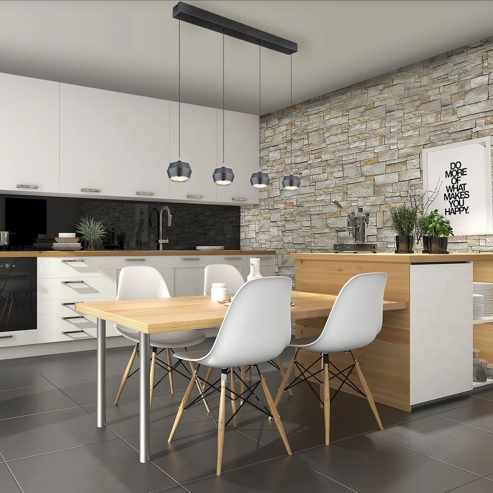 Round pendant lamp Marthy grey Ø 10cm Globo 9007371452118