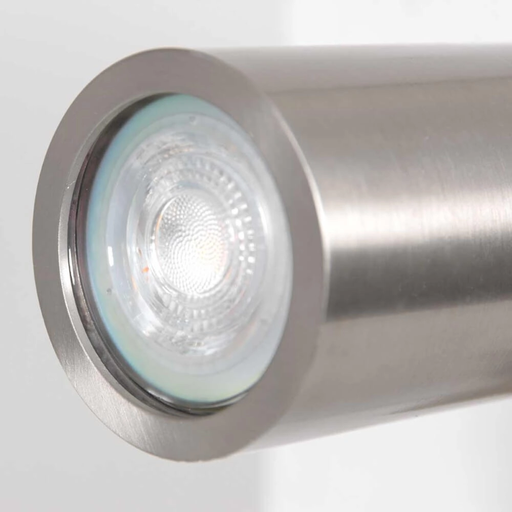 Bed lamp stainless steel Upround With charger and USB Steinhauer 8712746170443