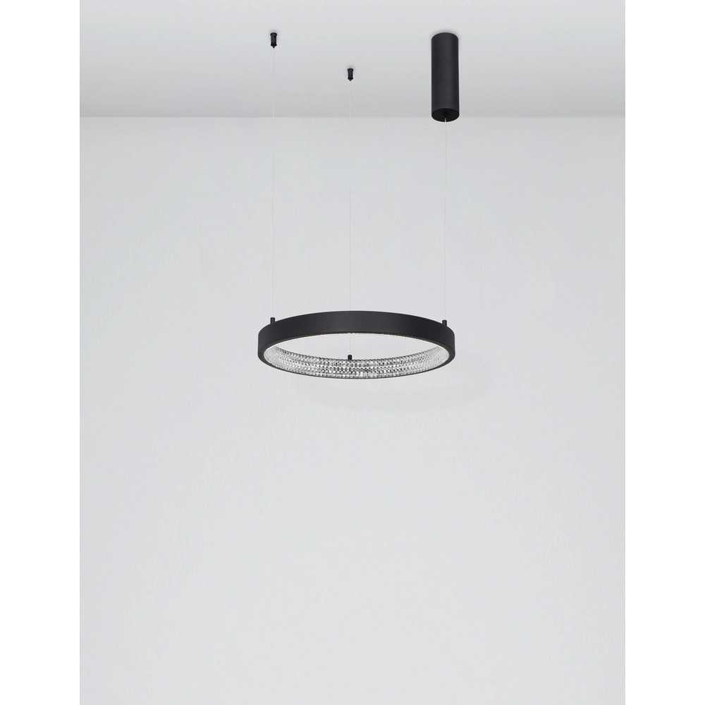Pendant lamp Preston black Ø 40cm Lyora 5212017429162