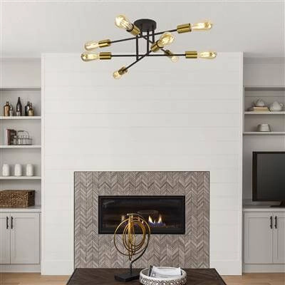 Ceiling light Armstrong Spider 8-light Searchlight 5053423137575