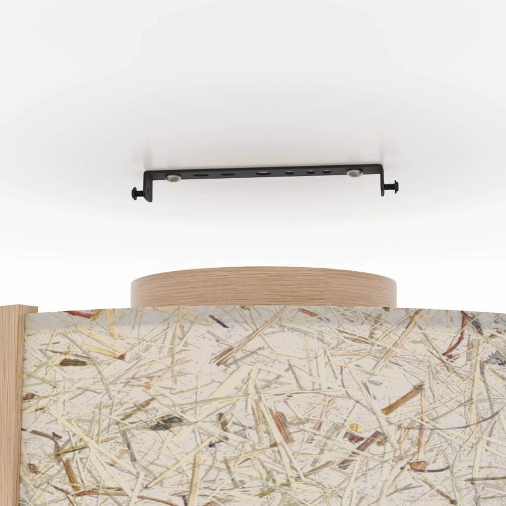 Ceiling light Hontongas wood with beige shade Stars of Light 9008606274611