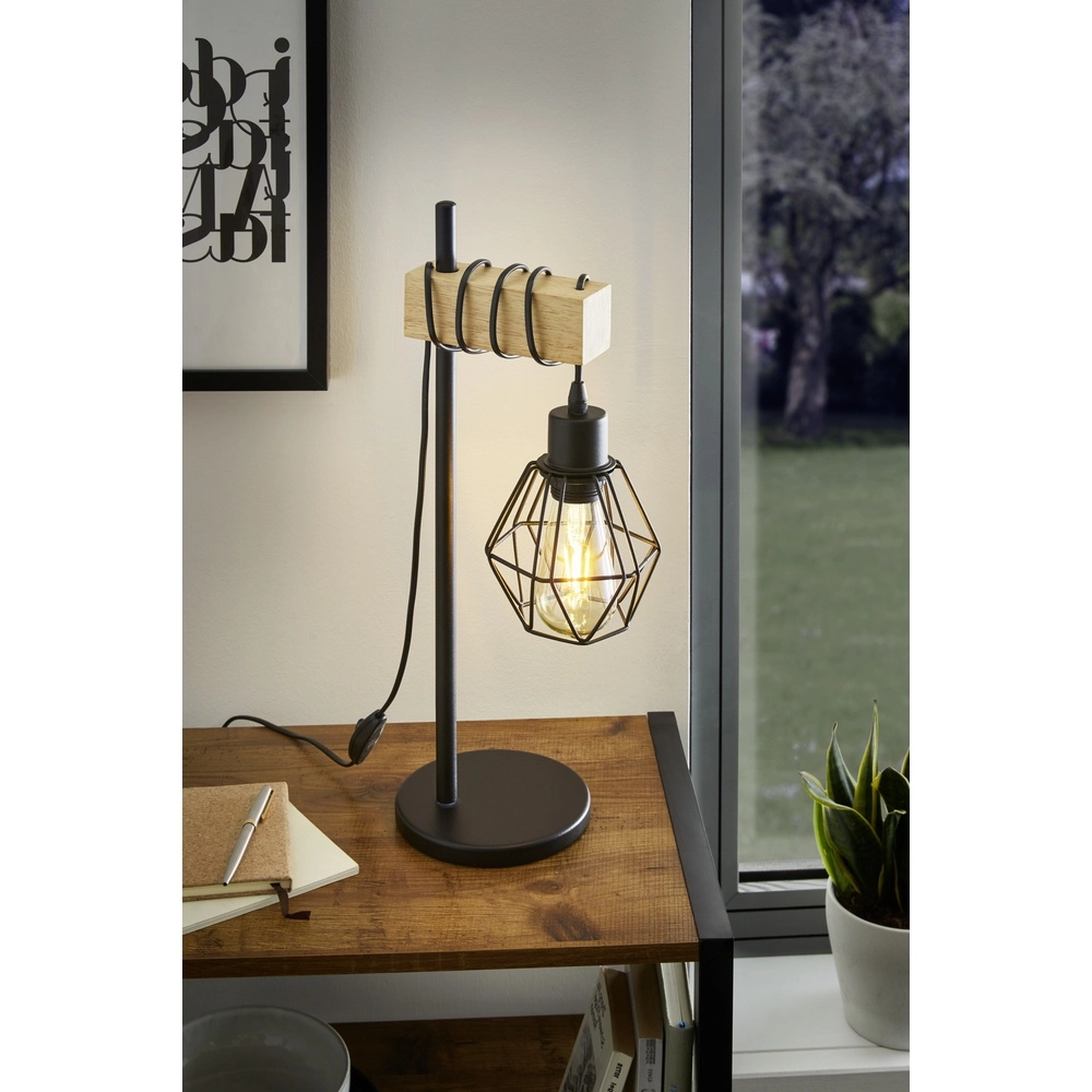 Table lamp Townshend 5 wood with switch Eglo 9002759440794
