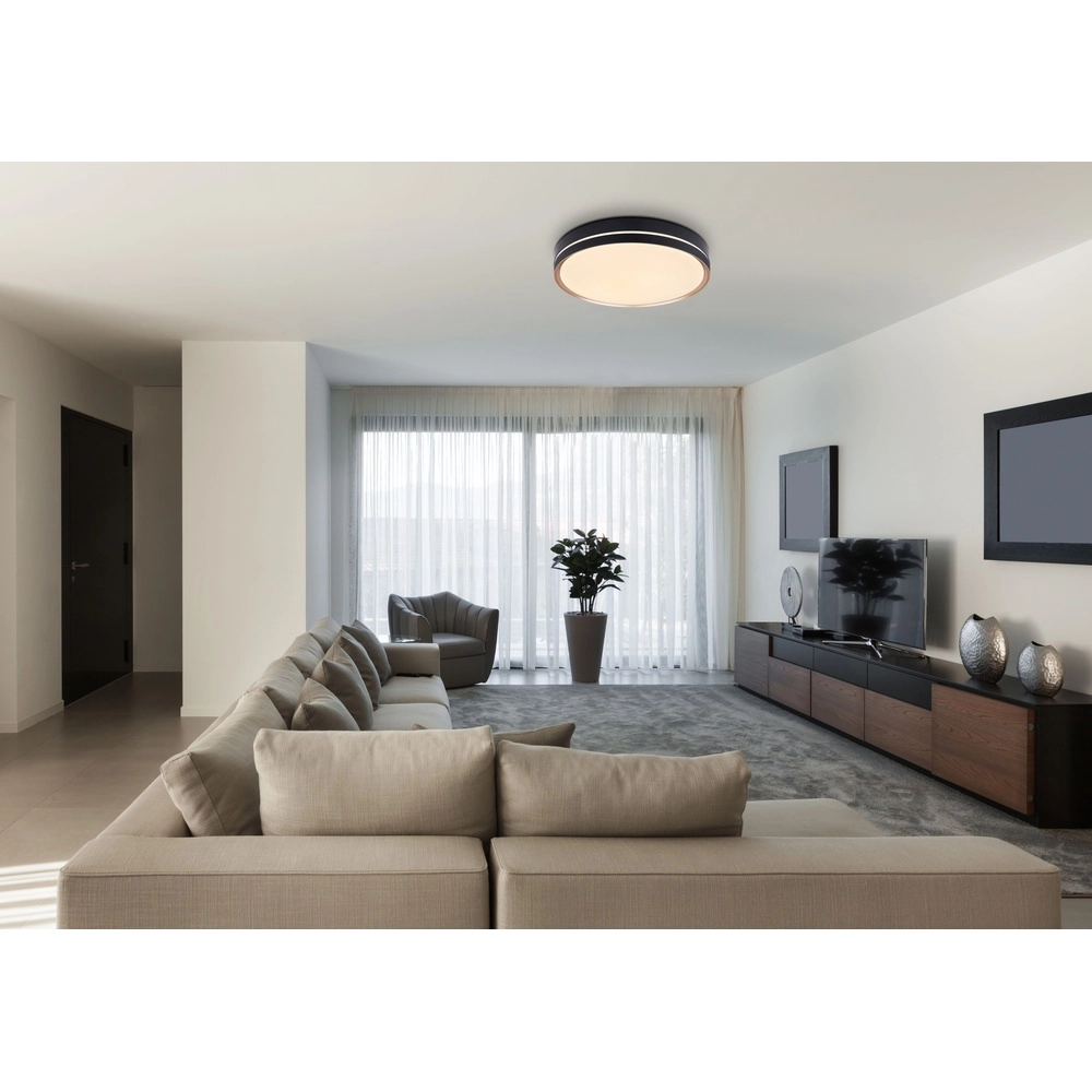 Design ceiling lamp Manni black Ø 48,5cm Globo 9007371425150