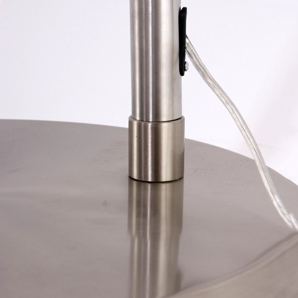 Arc lamp Stresa Stainless steel with white lampshade Steinhauer 8712746092882