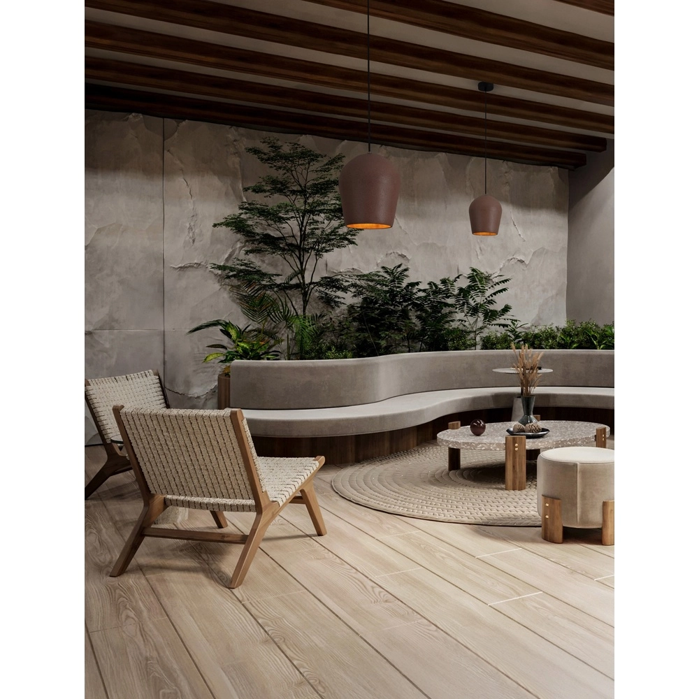 Pendant lamp Omio Ø 20cm earth brown Lyora 5212017468895