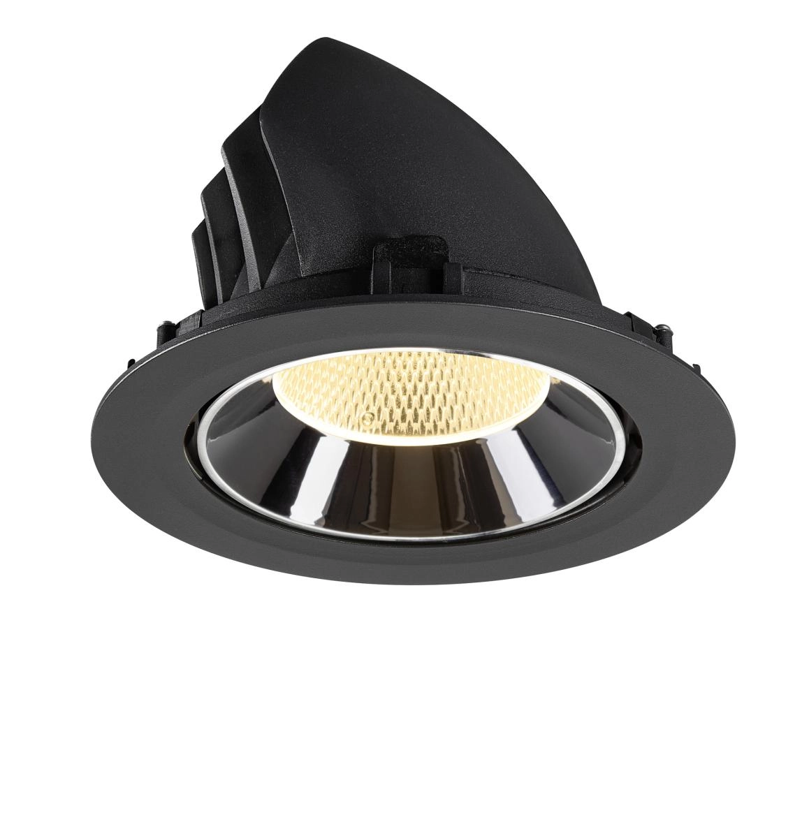 Recessed spotlight Numinos Gimble XL black/chrome 3000K - 20deg SLV 4024163308700