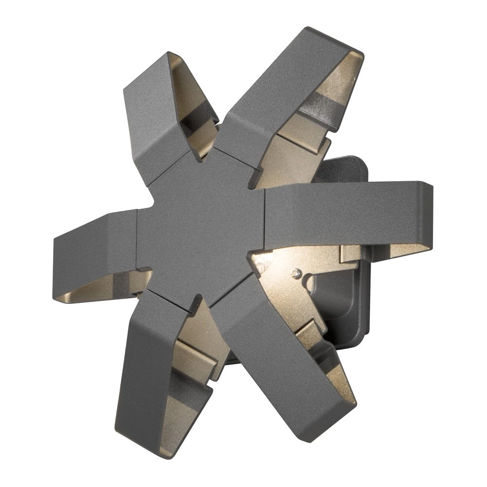 LED outdoor lamp Pescara Star 25cm anthracite