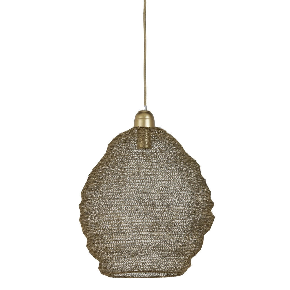 Mesh pendant lamp Nina Ø 38cm - antique bronze Light & Living 8717807175344
