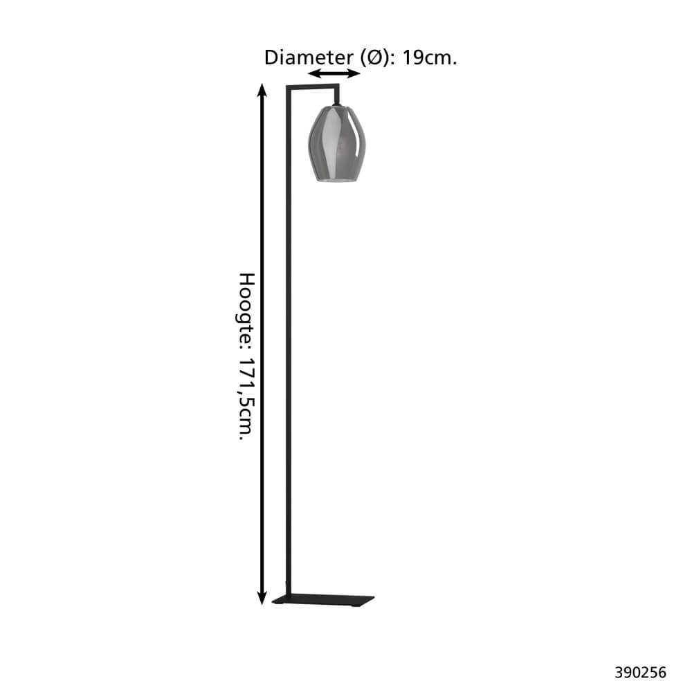 Floor lamp Estanys black Stars of Light 9008606253784