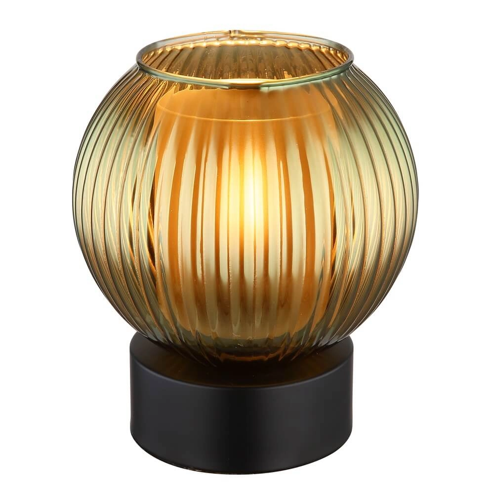 Table lamp Zumba green glass Ø 15cm