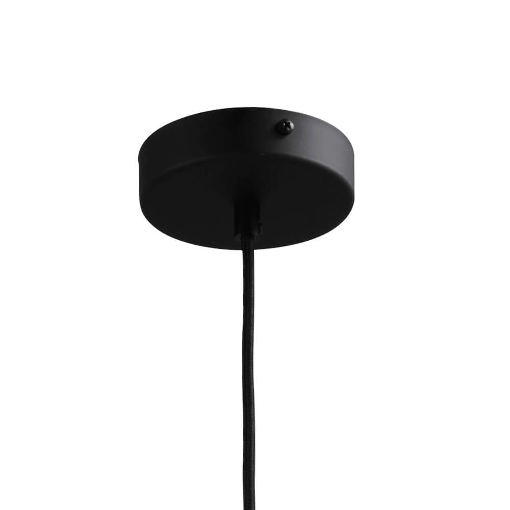 Hanging lamp Ø 20cm Bella 2 Black with matt white glass Masterlight 8718121334332
