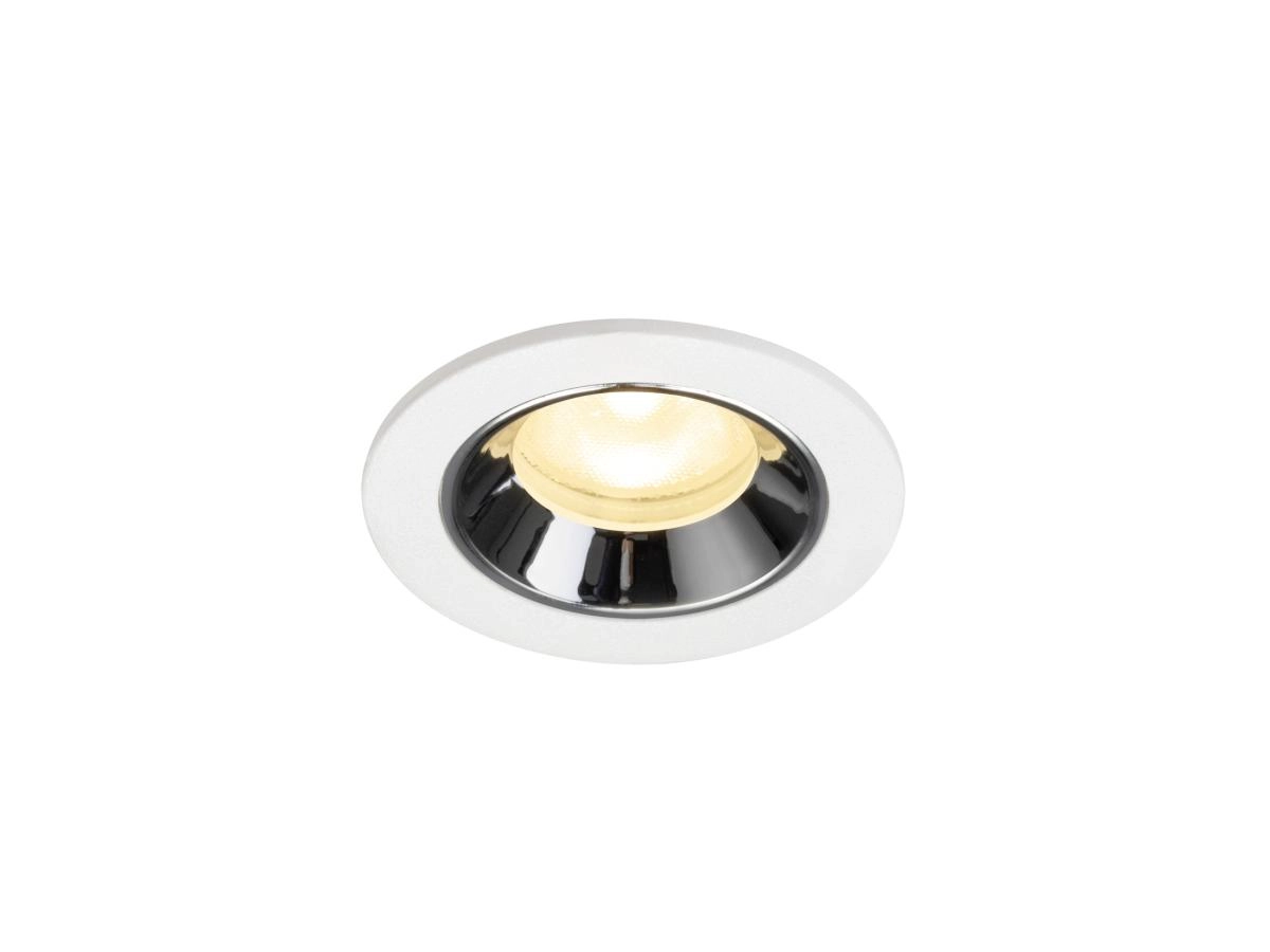 Recessed spotlight Numinos XS white/chrome 3000K - 55deg