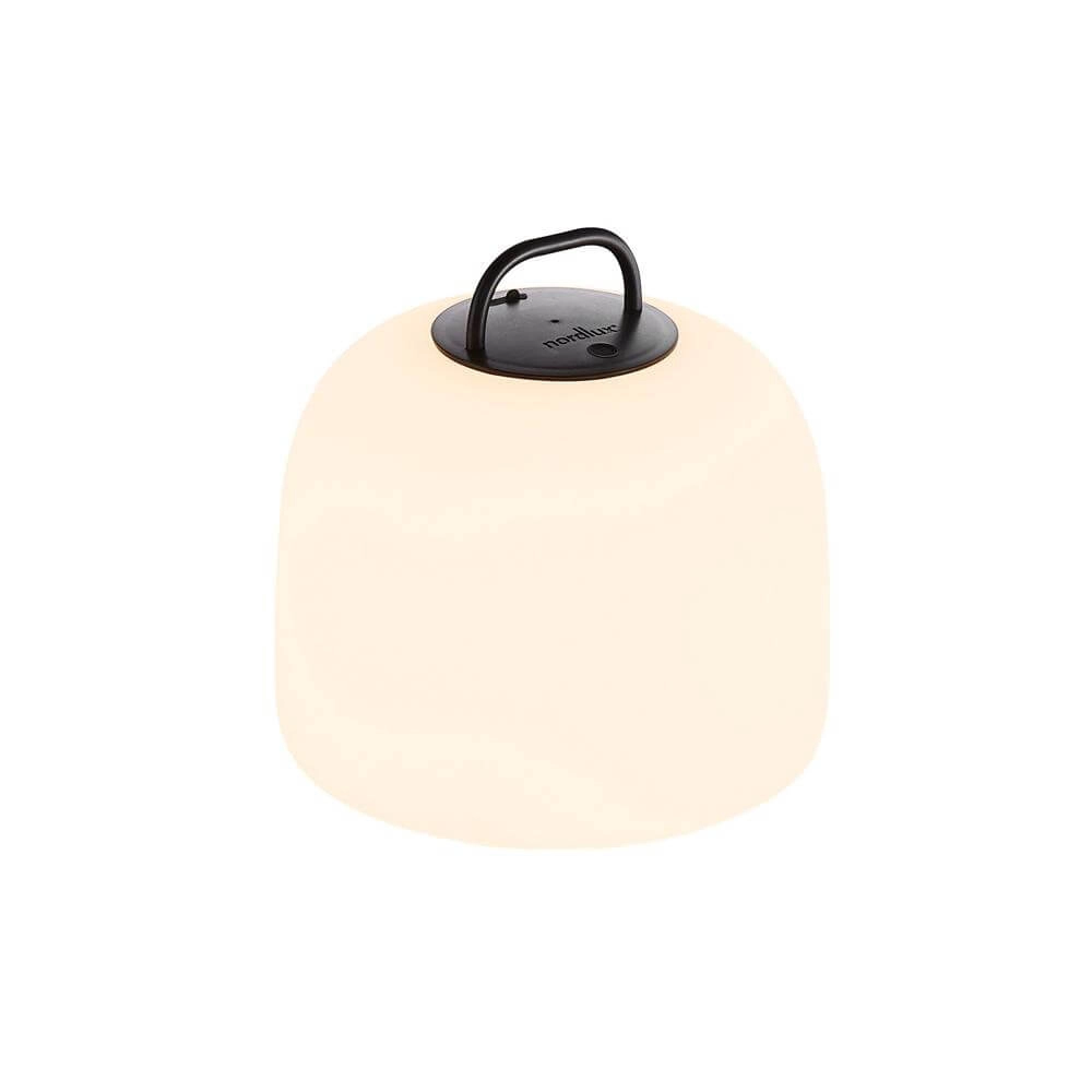 Table lamp Kettle To-Go rechargeable white with black Ø22cm