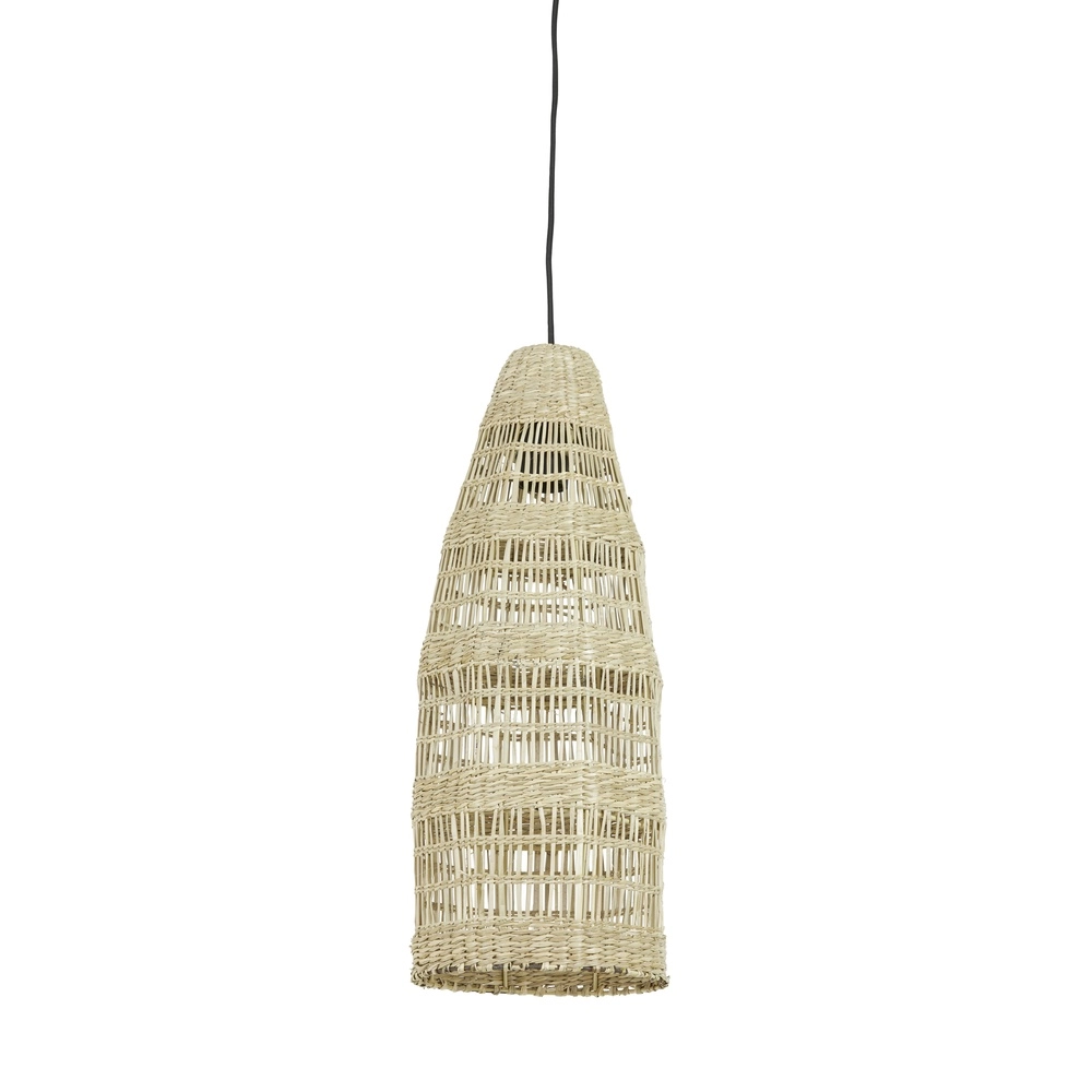 Seagrass pendant lamp Latika 52cm high - 1x E27
