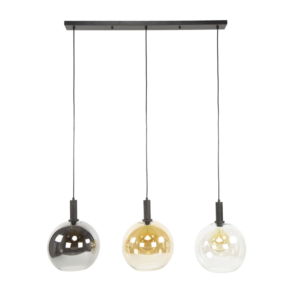 Glass pendant lamp Sfera 3x Ø 30cm - coloured glass Lyora 8716803512351