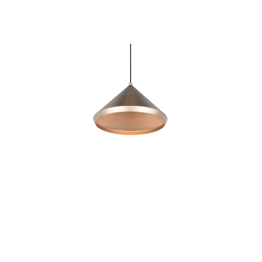 Modern pendant lamp Laguna Ø 18cm coffee brown Trio 4017807671070