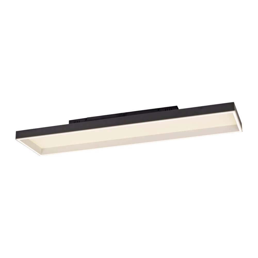 Black ceiling lamp Q-Magong rectangular