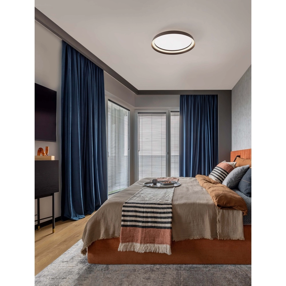 Design ceiling light Ormi Ø 45cm coffee brown Lyora 5212017463104