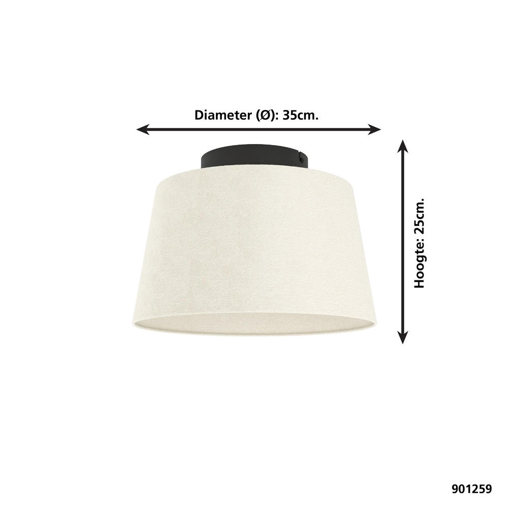 Ceiling lamp Febres Ø 35cm - sand Eglo 9008606312764