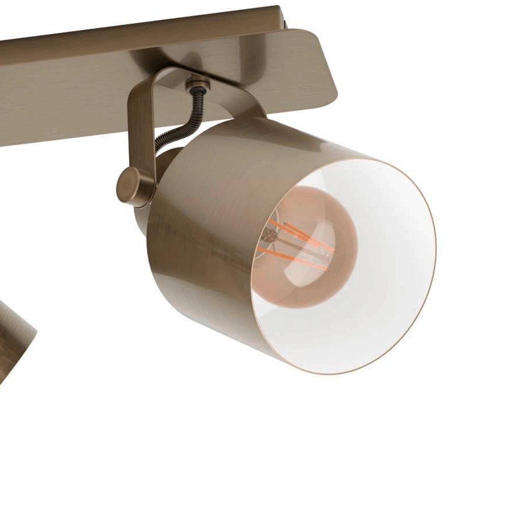Brass ceiling spotlight Southery 3-light Eglo 9002759438197