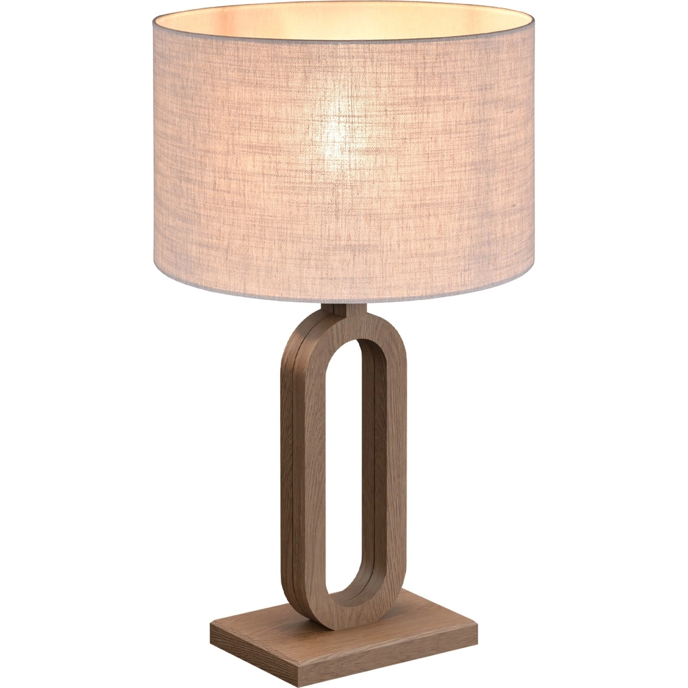 Table lamp Sino Loop 39cm dark wood
