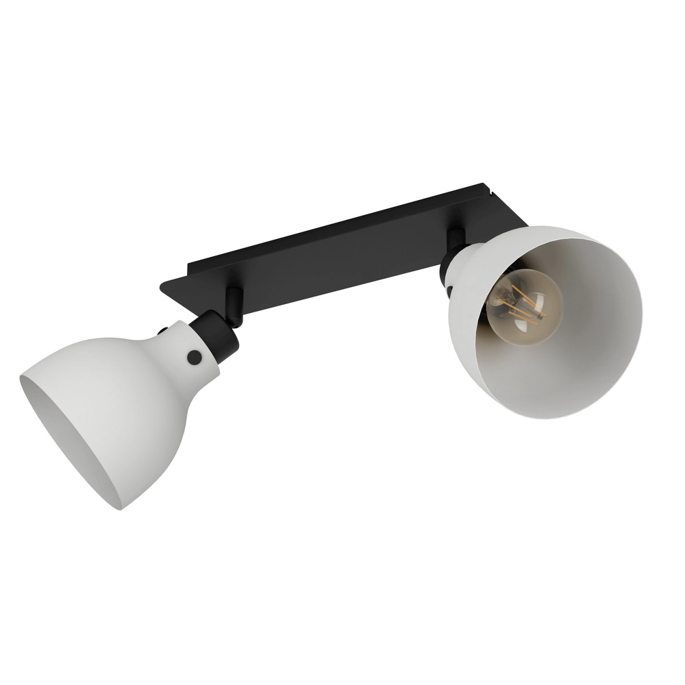 Grey ceiling lamp Matlock 2x E27 - design