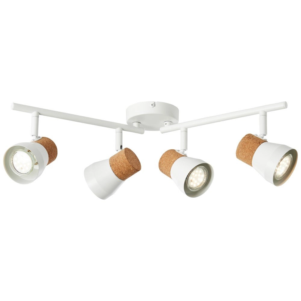 Cork ceiling spot Moka 4-light