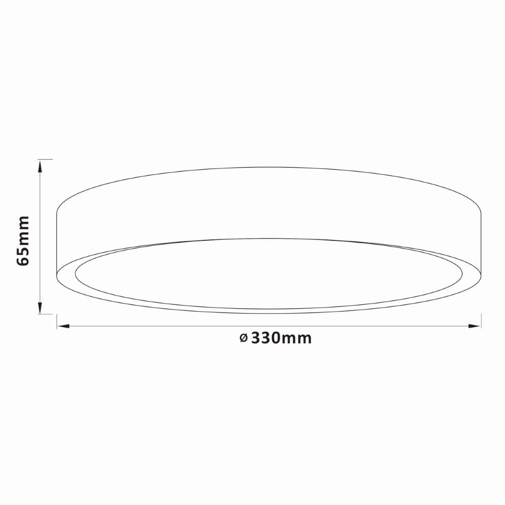 Design ceiling lamp Slimline black Ø 33cm Brilliant 4004353426551