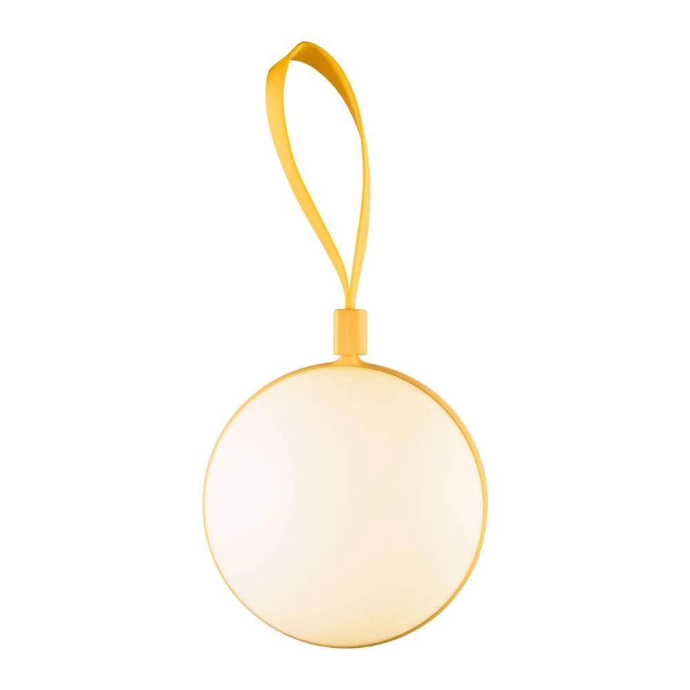 Sleek table lamp Bring To-Go yellow Ø 12cm Nordlux 5704924014758